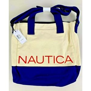 Nautica - Crossbody Canvas Bag - 15"×12" x 3" - Zipper Closure - New With Tags